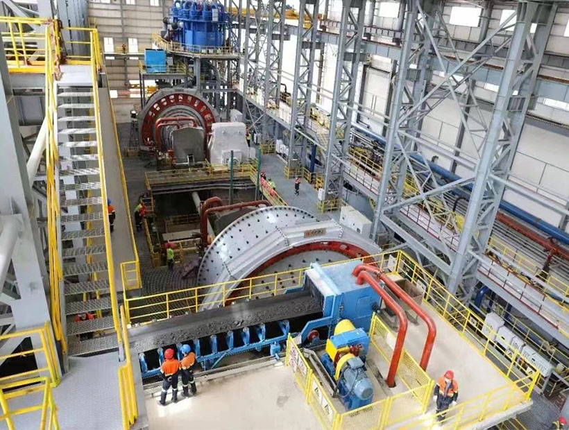 Graphite ore processing line